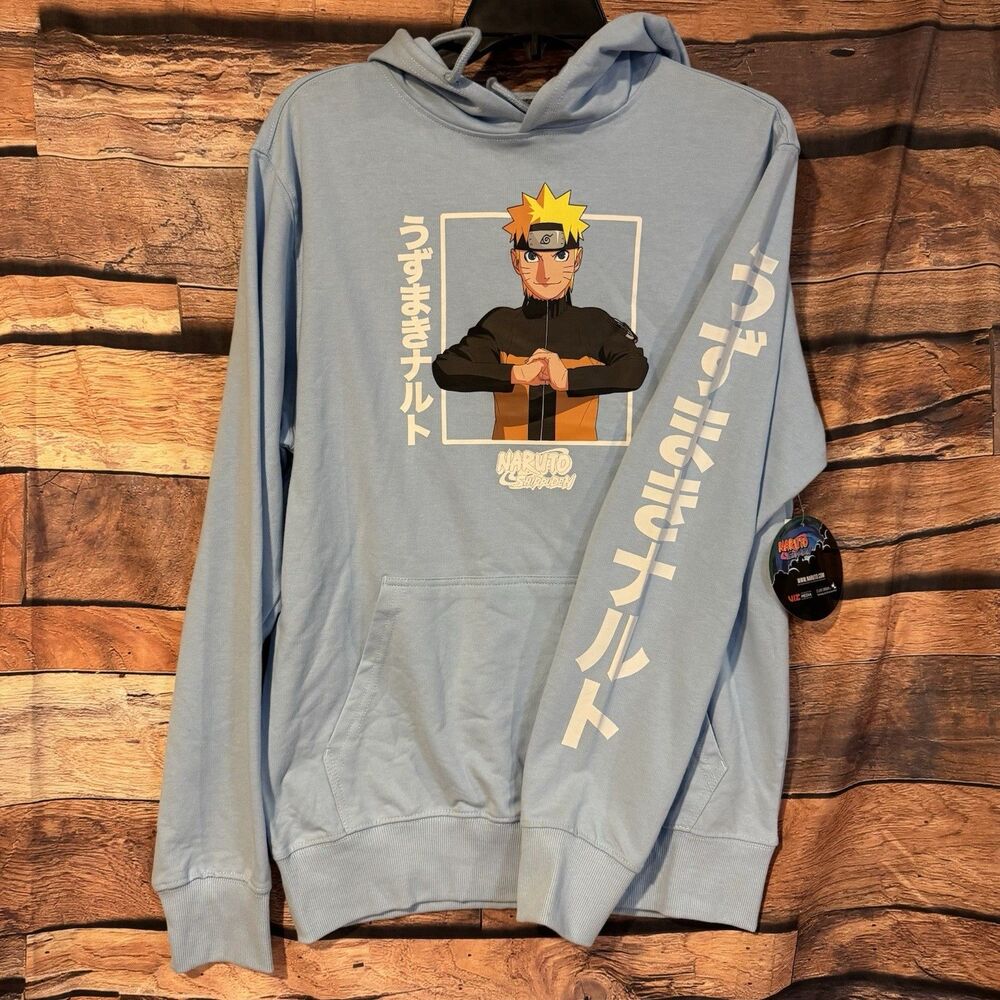 Naruto Shippuden Hoodie Small S Ichiraku Ramen Shop Blue Viz Media C-Life New